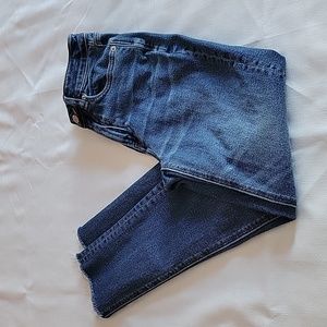 American Eagle high rise medium wash mom jean women's size 00